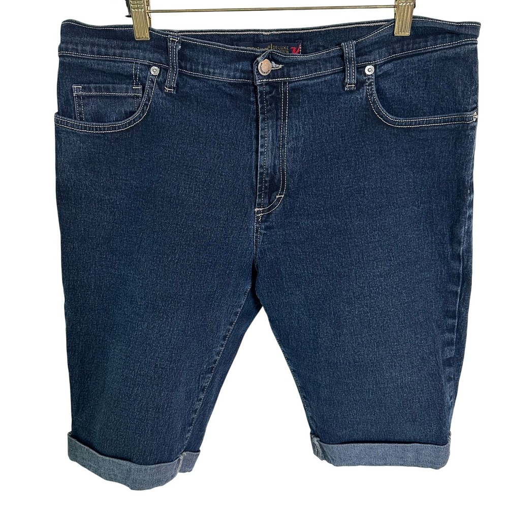 Vitamina Jeans Shorts Size 52 /14 Deluxe Ed Dk Wash Denim Bermuda‎ P950 Italy